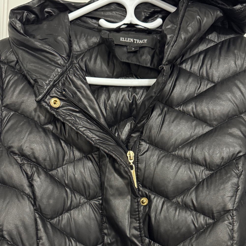 Ellen Tracy Women's Black Puffer Jacket